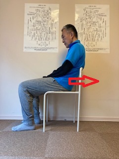 骨盤後傾による猫背の椅子の座り方